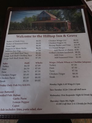 Menu photo 3 Hilltop Inn & Grove Alden, NY