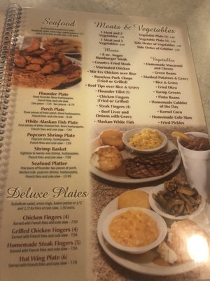 Menu photo 2 A & P Restaurant Greer, SC