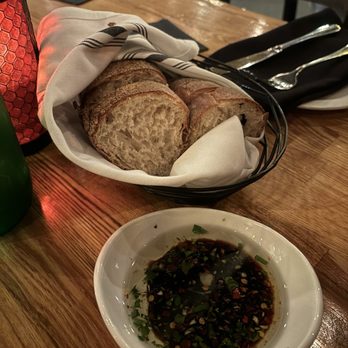 Brunos Italian Kitchen - Bread and olive oil and balsamic vinegar - Italian Near Me - Brea, California