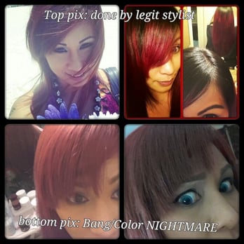 Shear Vision by Evelyn - She messed up my bangs and failed on the color job yet still charged me when she knew she messed up and i was not happy. - Hair Stylists Near Me - San Diego, California Shear Vision by Evelyn - She messed up my bangs and failed on the color job yet still charged me when she knew she messed up and i was not happy. - Hair Stylists Near Me - San Diego, California