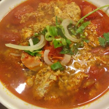 Bong Lua Vietnamese Restaurant - #119 - Crab and Egg Tomato Soup over Vermicelli - Vietnamese Near Me - Scarborough, Ontario