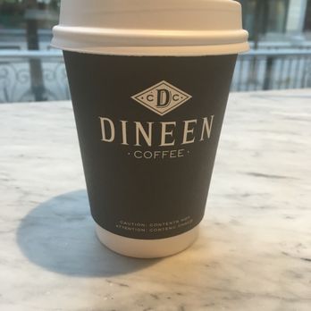 Dineen Coffee - drink featuring their marble looking counter tops - Coffee & Tea Near Me - Toronto, Ontario