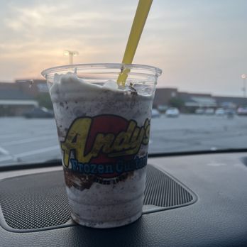 Andy's Frozen Custard - Small concrete with various toppings - Ice Cream & Frozen Yogurt Near Me - St Peters, Missouri Andy's Frozen Custard - Small concrete with various toppings - Ice Cream & Frozen Yogurt Near Me - St Peters, Missouri