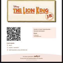 Billinghurst Middle School - Lion King Jr Ticket