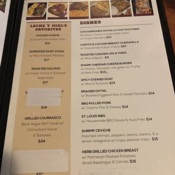 Leche Y Miel Restaurant - Favs & Entrées - Comfort Food Near Me - Bronx, New York