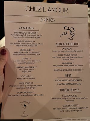 Menu photo 7 Chez L'Amour St. Augustine, FL