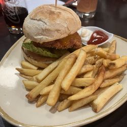 Solino - Mango chicken burger with a super soft bread bun.