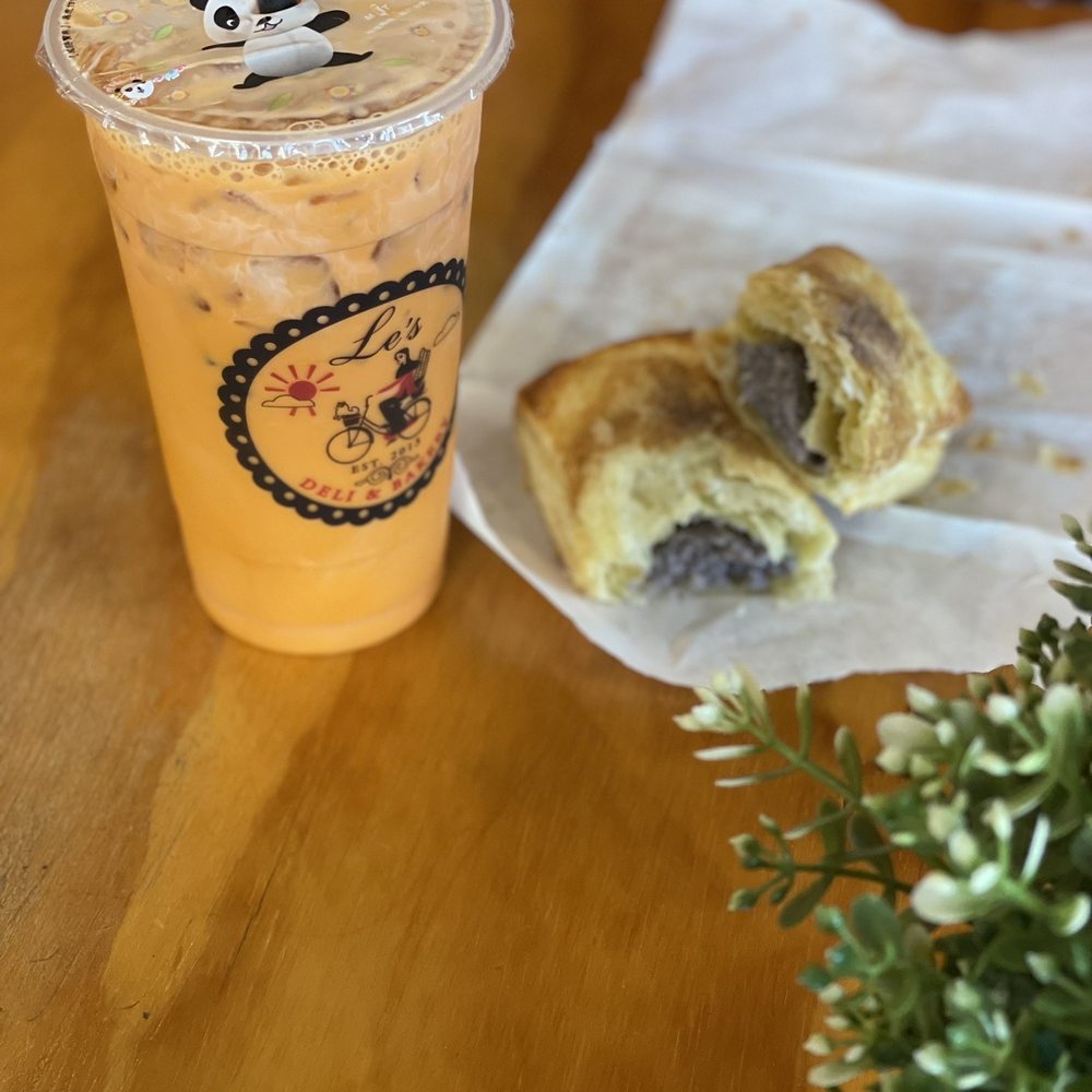 Thai Tea & Taro Pie Thai Tea & Taro Pie