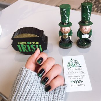 Pure Blanc Nails & Spa - St. Patricks nails - Nail Salons Near Me - Palatine, Illinois