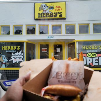 Herby's Burgers - Herby Jr. w/ bacon & seasoned fries - Burgers Near Me - Dallas, Texas Herby's Burgers - Herby Jr. w/ bacon & seasoned fries - Burgers Near Me - Dallas, Texas