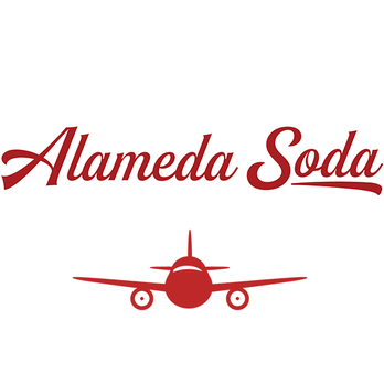 Alameda Soda - a red airplane with the word alameda soda - Beverage Store Near Me - Alameda, California