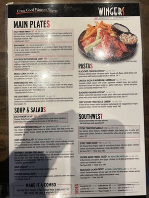 Menu photo 3 WINGERS Restaurant Winnemucca, NV