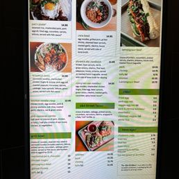 Menu as of June 2023 (TikTok - gillynova)