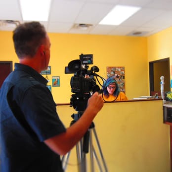 Doggie's Wonderland - Jessica, our office manager, getting interviewed for our Yelp Ad! - Pet Sitting Near Me - Plano, Texas