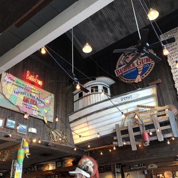 Bubba Gump Shrimp - Boat on the wall. - Seafood Near Me - Monterey, California