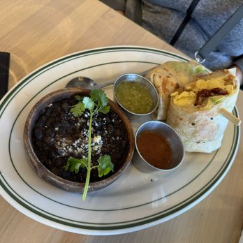Madi - Surfer Burrito with black bean side - Breakfast & Brunch Near Me - San Diego, California