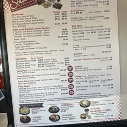 Stroud's Barbeque - Menu