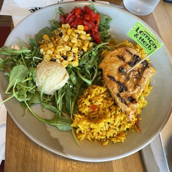 Nando's Peri-Peri - Lemon & herb chicken Rice and salad - South African Near Me - Houston, Texas Nando's Peri-Peri - Lemon & herb chicken Rice and salad - South African Near Me - Houston, Texas