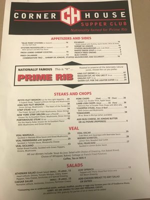 Menu photo 6 Corner House On The Lake Racine, WI