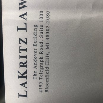 1. Lakritz Law