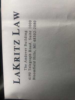 Lakritz Law