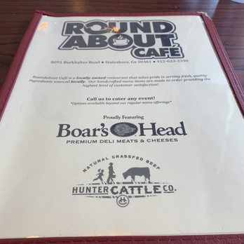 Roundabout Cafe - Menu - Cafes Near Me - Brooklet, Georgia Roundabout Cafe - Menu - Cafes Near Me - Brooklet, Georgia