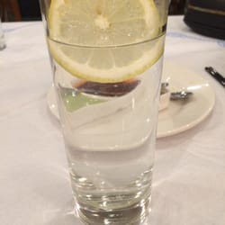 Arya India Restaurant - Hot lemon water!