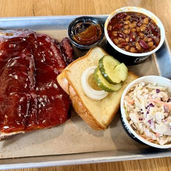 HoneyFire BBQ - 1/2 HALF RACK RIBS BOURBON BAKED BEANS CREAMY COLESLAW - Barbeque Near Me - Nashville, Tennessee HoneyFire BBQ - 1/2 HALF RACK RIBS BOURBON BAKED BEANS CREAMY COLESLAW - Barbeque Near Me - Nashville, Tennessee