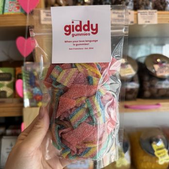 Giddy Gummies - rainbow sour belts - Candy Stores Near Me - San Francisco, California