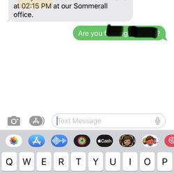 Jefferson Dental & Orthodontics - Spring - A text message timestamped 3:01 pm confirming my 2:15 pm appointment.