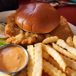 Uncle Tom's Pancake House - Pork tenderloin sandwich was good but needed a little mustard.