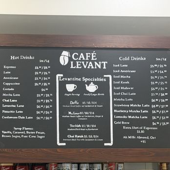 Cafe Levant - Menu - Coffee & Tea Near Me - New Orleans, Louisiana Cafe Levant - Menu - Coffee & Tea Near Me - New Orleans, Louisiana