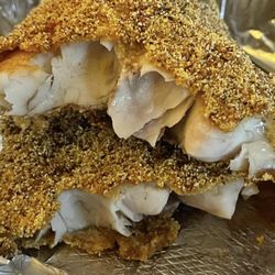 Leachmon Pit Stop BBQ - Catfish fillet.