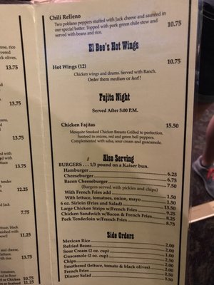 Menu photo 3 El Bee's Waterloo, NE Menu photo 3 El Bee's Waterloo, NE
