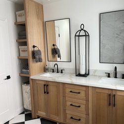 The Wood Furniture Factory - Bathroom vanity and shelving