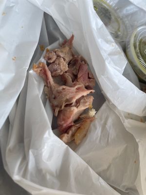 Photo of Tacos & Carnitas Sahuayo - Santa Ana, CA, US. meat in a bag