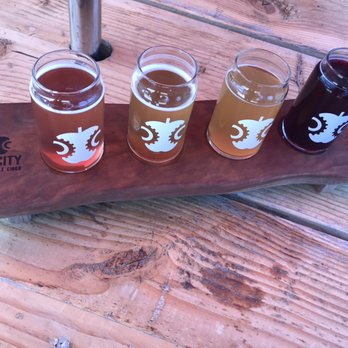 Tin City Cider - Flight of Cider $14 - Cideries Near Me - Paso Robles, California Tin City Cider - Flight of Cider $14 - Cideries Near Me - Paso Robles, California