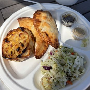 Passion Empanadas - Corn, Peruvian chicken, and beef empanadas with side salad - Empanadas Near Me - San Diego, California Passion Empanadas - Corn, Peruvian chicken, and beef empanadas with side salad - Empanadas Near Me - San Diego, California