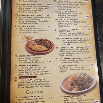 Ernesto's Mexican Restaurant - Menu page 5 - Mexican Near Me - Brookshire, Texas
