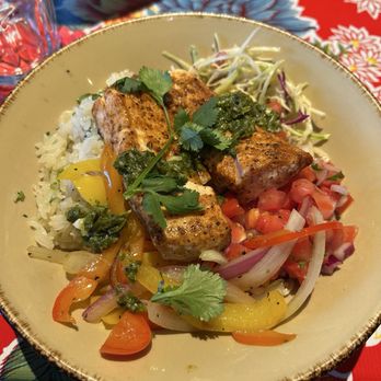 Milagros - Chili Lime Salmon Bowl - Mexican Near Me - Redwood City, California