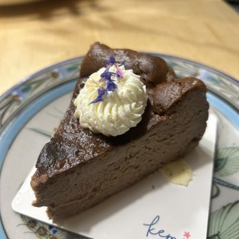 Kemi Dessert Bar - Earl grey chocolate basque cheesecake. - Desserts Near Me - Seattle, Washington