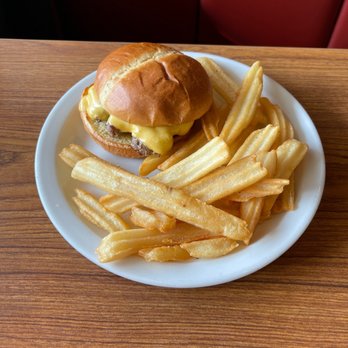 Denny's - Kids cheeseburger and fries - American Near Me - Hoffman Estates, Illinois