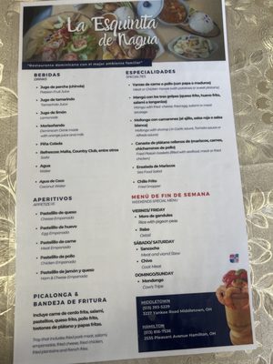 Menu photo 2 La Esquinita De Nagua Hamilton, OH Menu photo 2 La Esquinita De Nagua Hamilton, OH