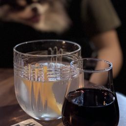 Monkey 47 Gin w/ lemon twist ($17) + Fernet Neat ($9) Monkey 47 Gin w/ lemon twist ($17) + Fernet Neat ($9)