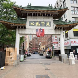 Chinatown Gate - China Trade Gate at Boston Chinatown.