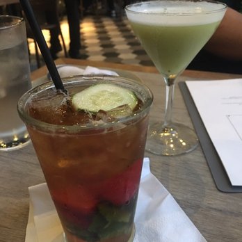 Moku Kitchen - Pims Cup and Slowpoke Rodriguez - Cocktail Bars Near Me - Honolulu, Hawaii