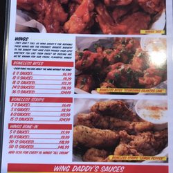 Wing Daddy's Sauce House - Plano - Better photo w/ sauces