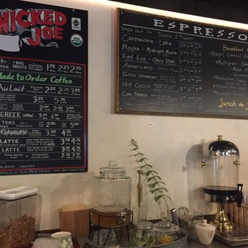 Wicked Brew Cafe - Peak at the drink menu - Coffee & Tea Near Me - Bangor, Maine
