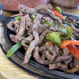 Fajitas for two. Beef