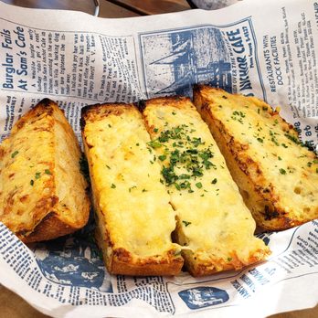 Sam's Anchor Cafe - Warm Parmesan garlic bread - Seafood Near Me - Tiburon, California Sam's Anchor Cafe - Warm Parmesan garlic bread - Seafood Near Me - Tiburon, California